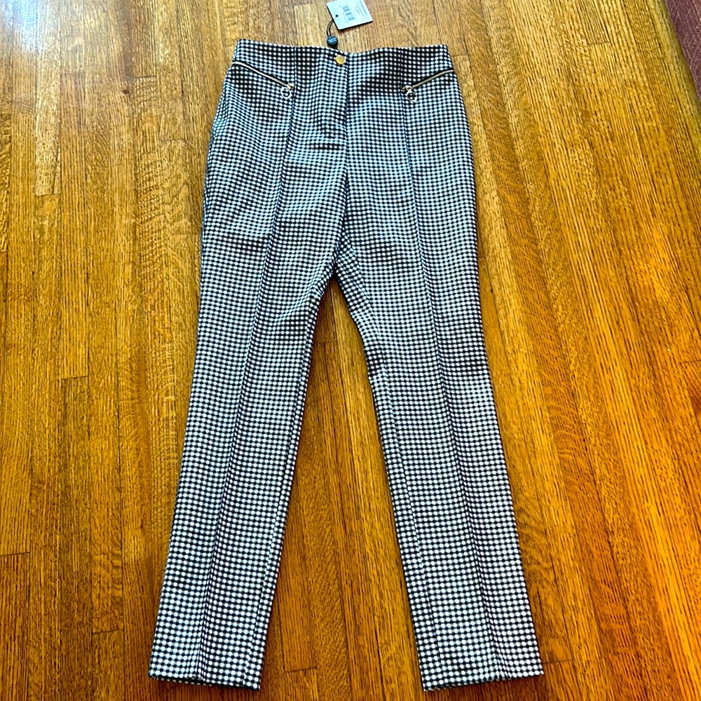 NWT Opening Ceremony black and white check pants. Button closure  pocket detail